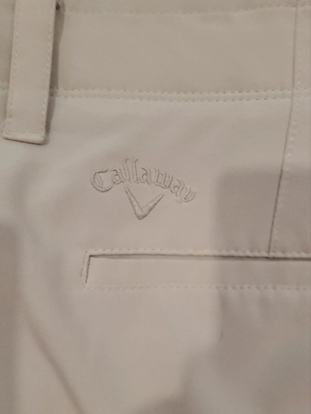 Callaway Tan Flat-Front Golf Shorts